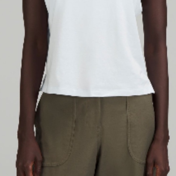 Lululemon classic-fit cotton blend tank top powder blue size 6 - Picture 3 of 3